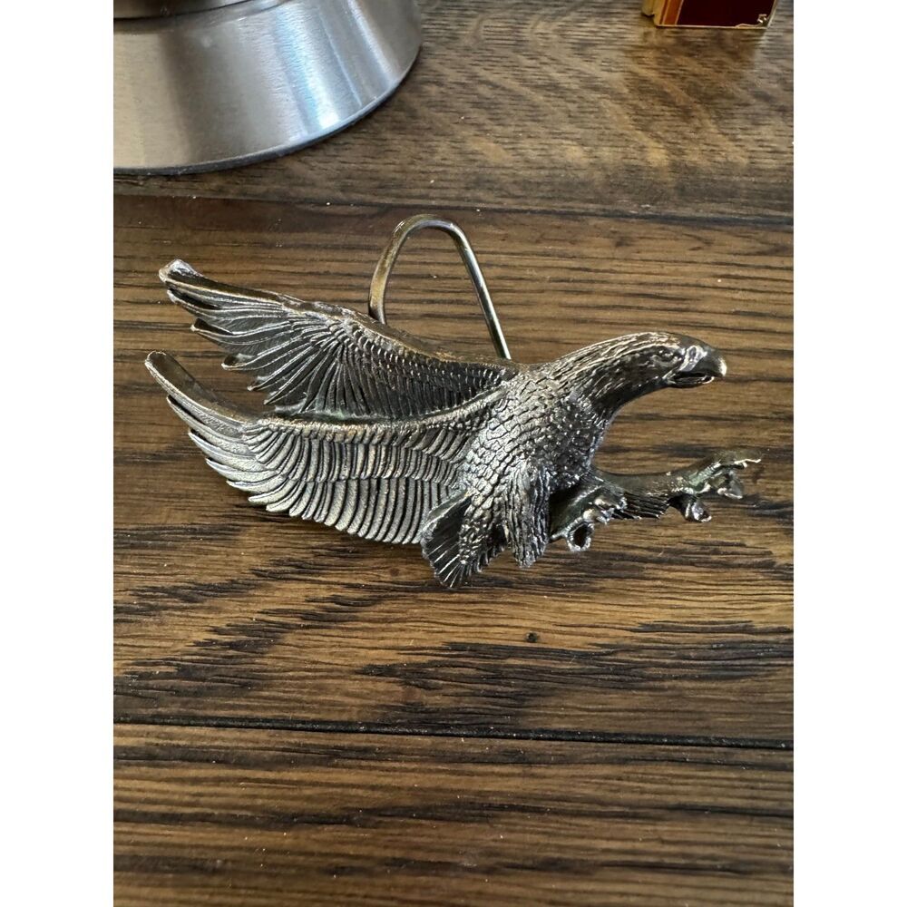 Vintage 1979 Landing Eagle American Chicago Buckles USA Belt Buckle - Picture 2 of 3